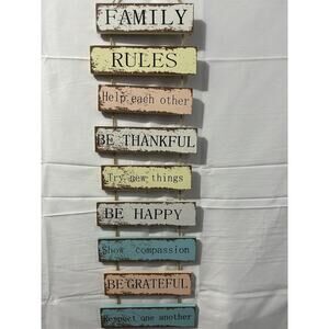 Family Rules Home Decor